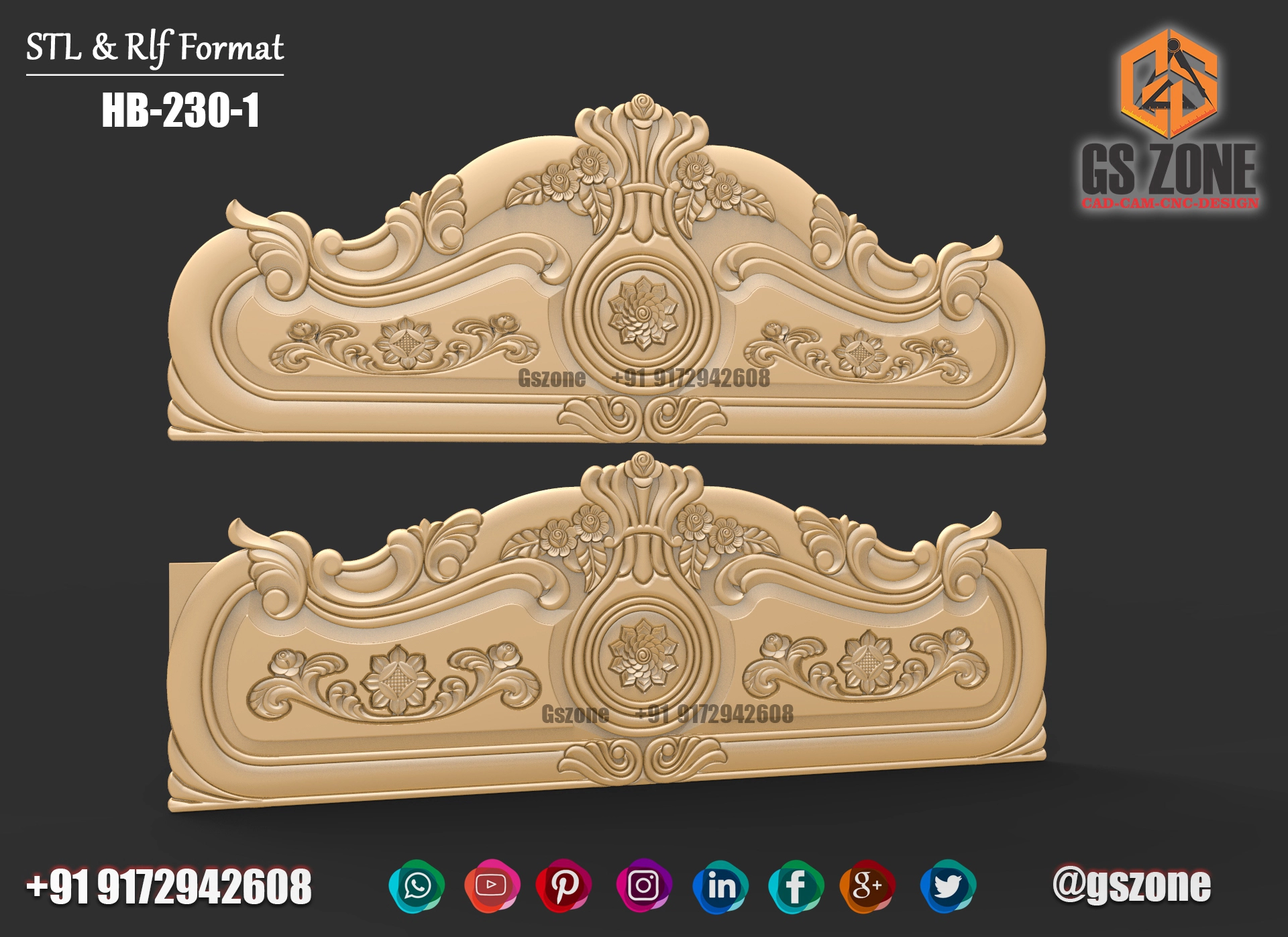 3D HB Bed With Legs Design HB-0230-1