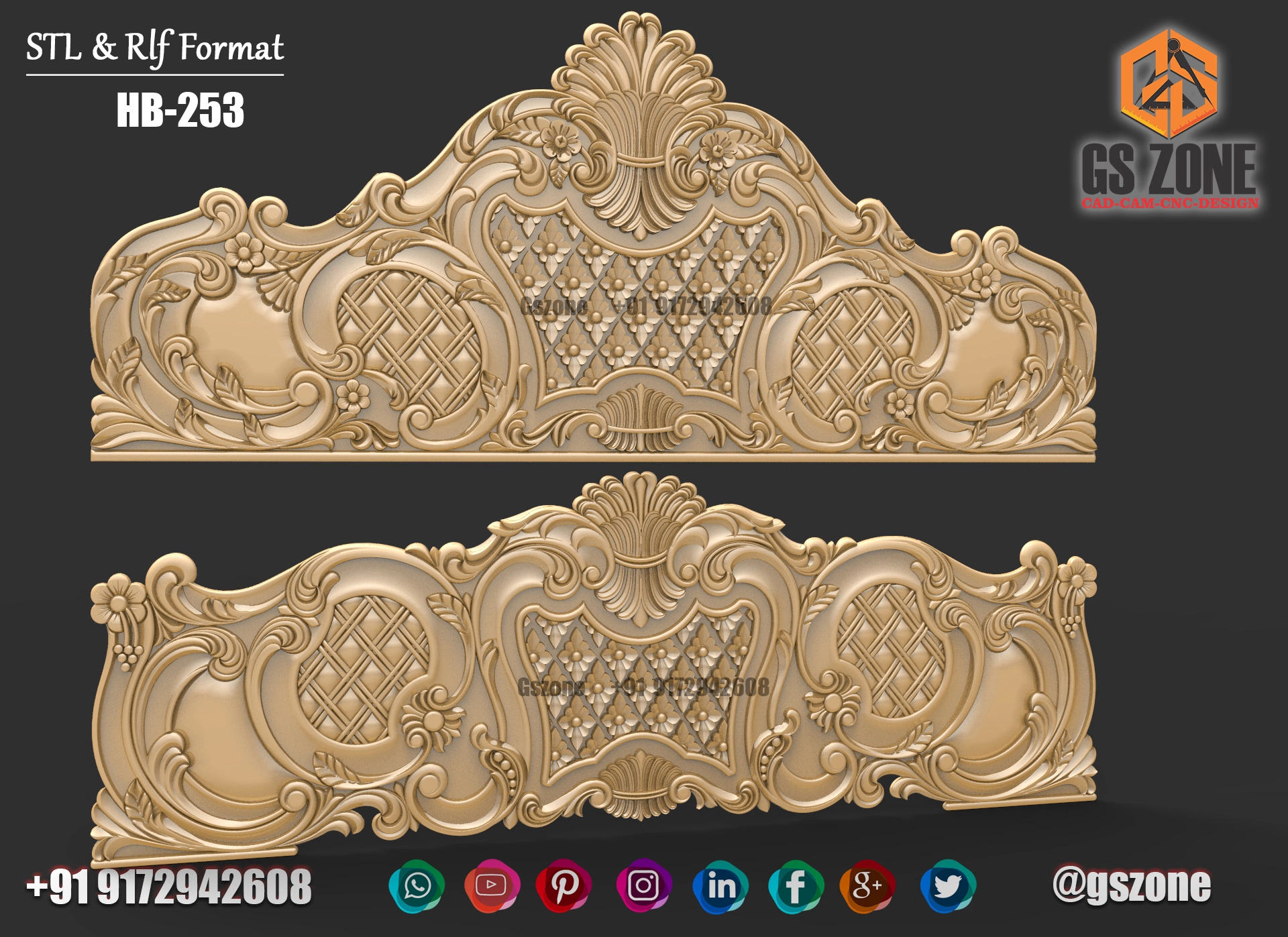 3D HB Bed With Legs Design HB-0253