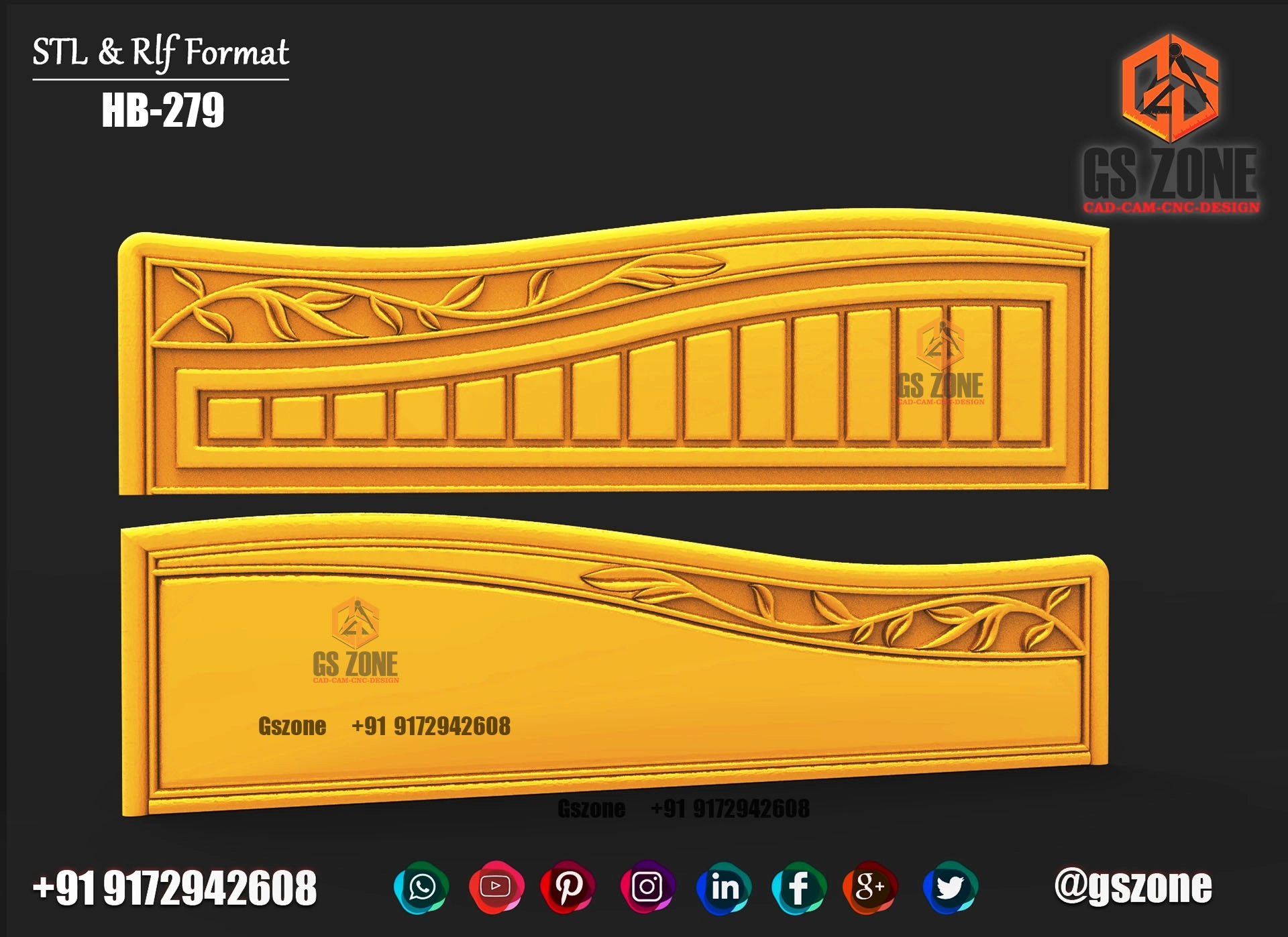 3D HB Bed With Legs Design HB-0279