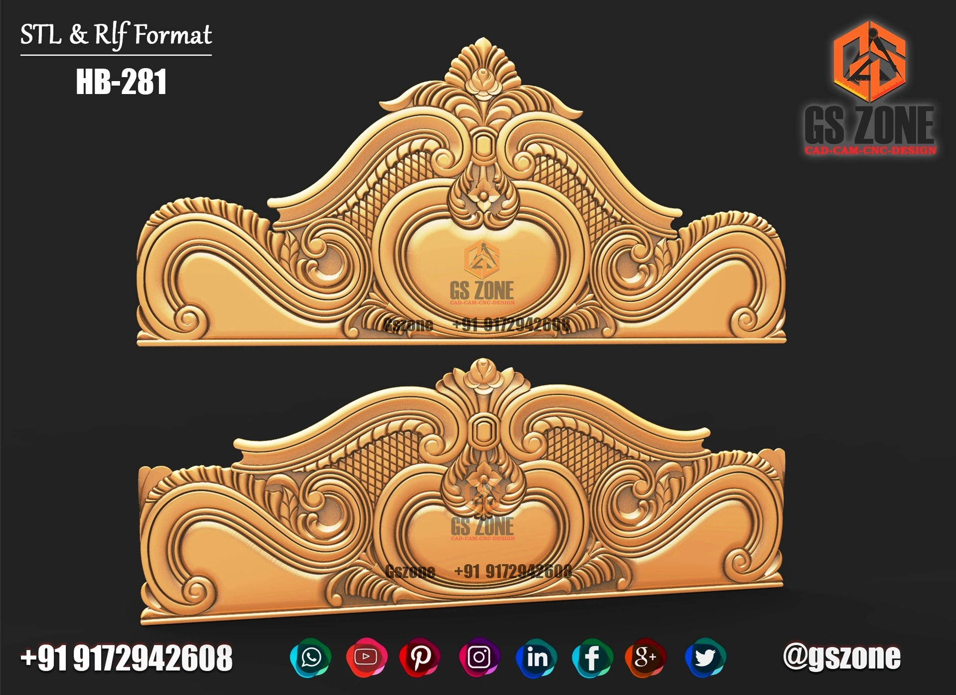 3D HB Bed With Legs Design HB-0281