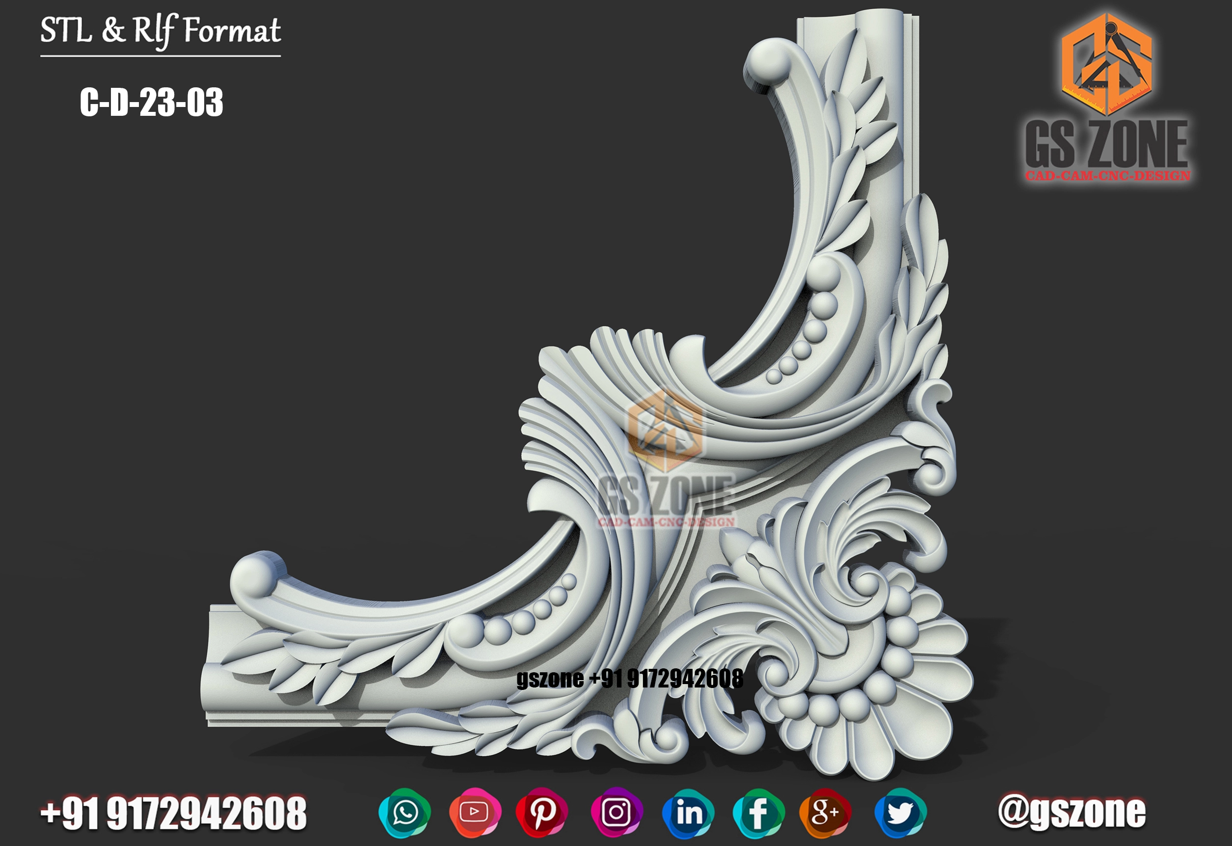 Corner Ornament C-D-23-03