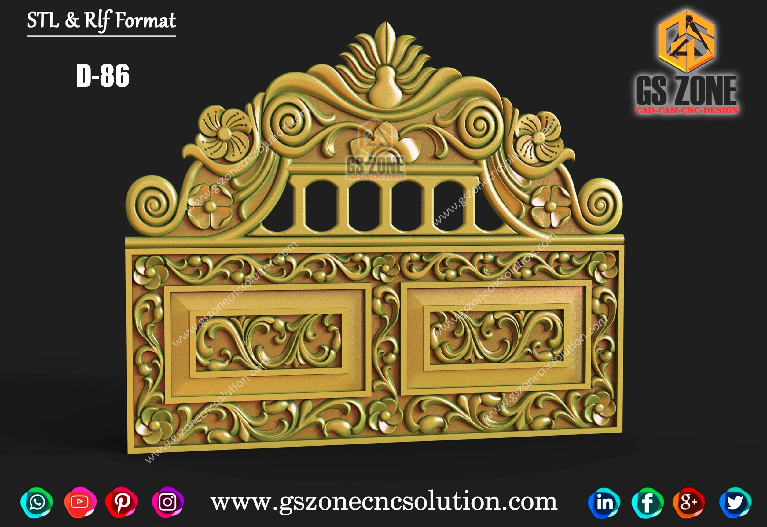 D-86 Temple Back Design