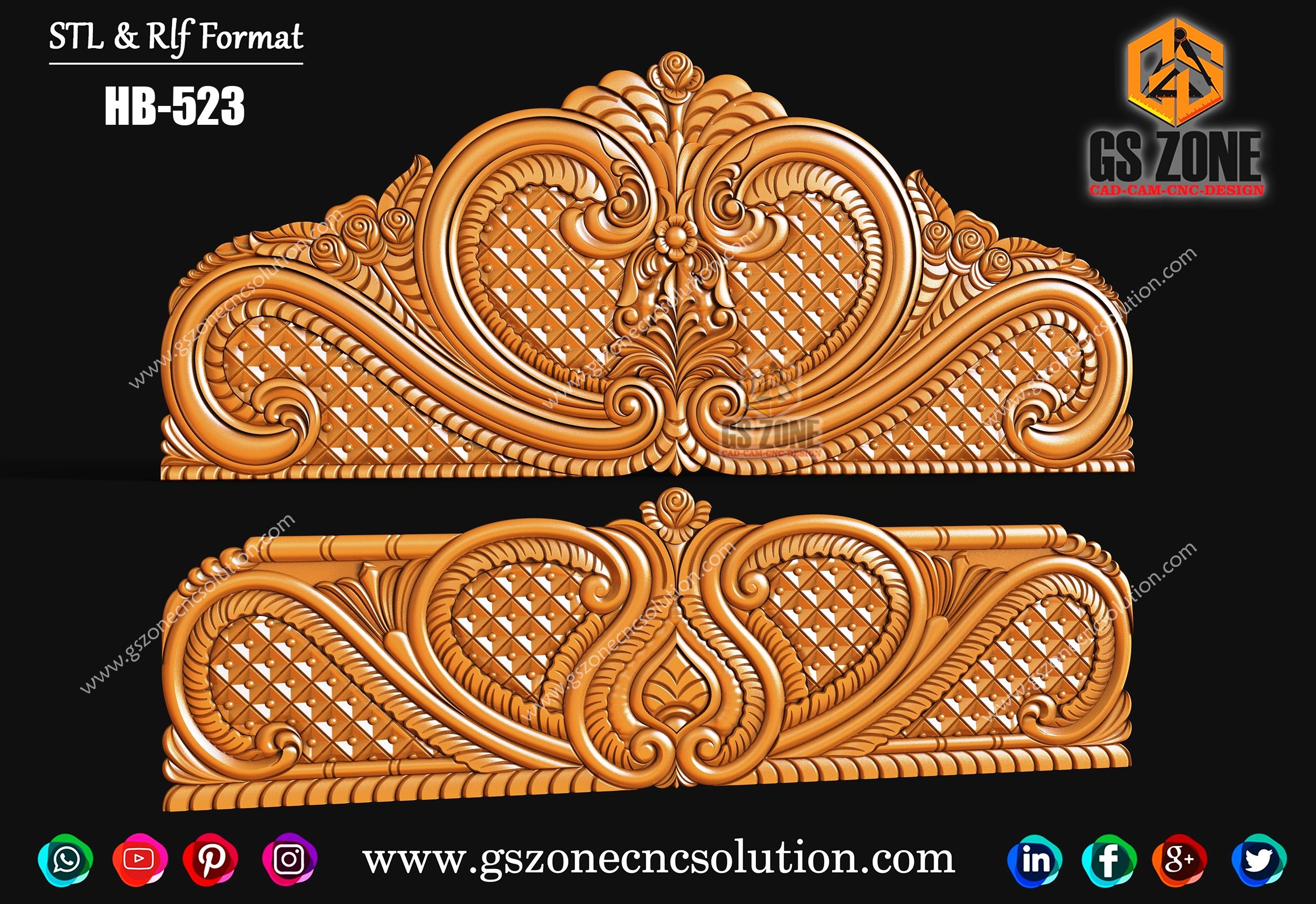 HB-523 Headboard & Legboard