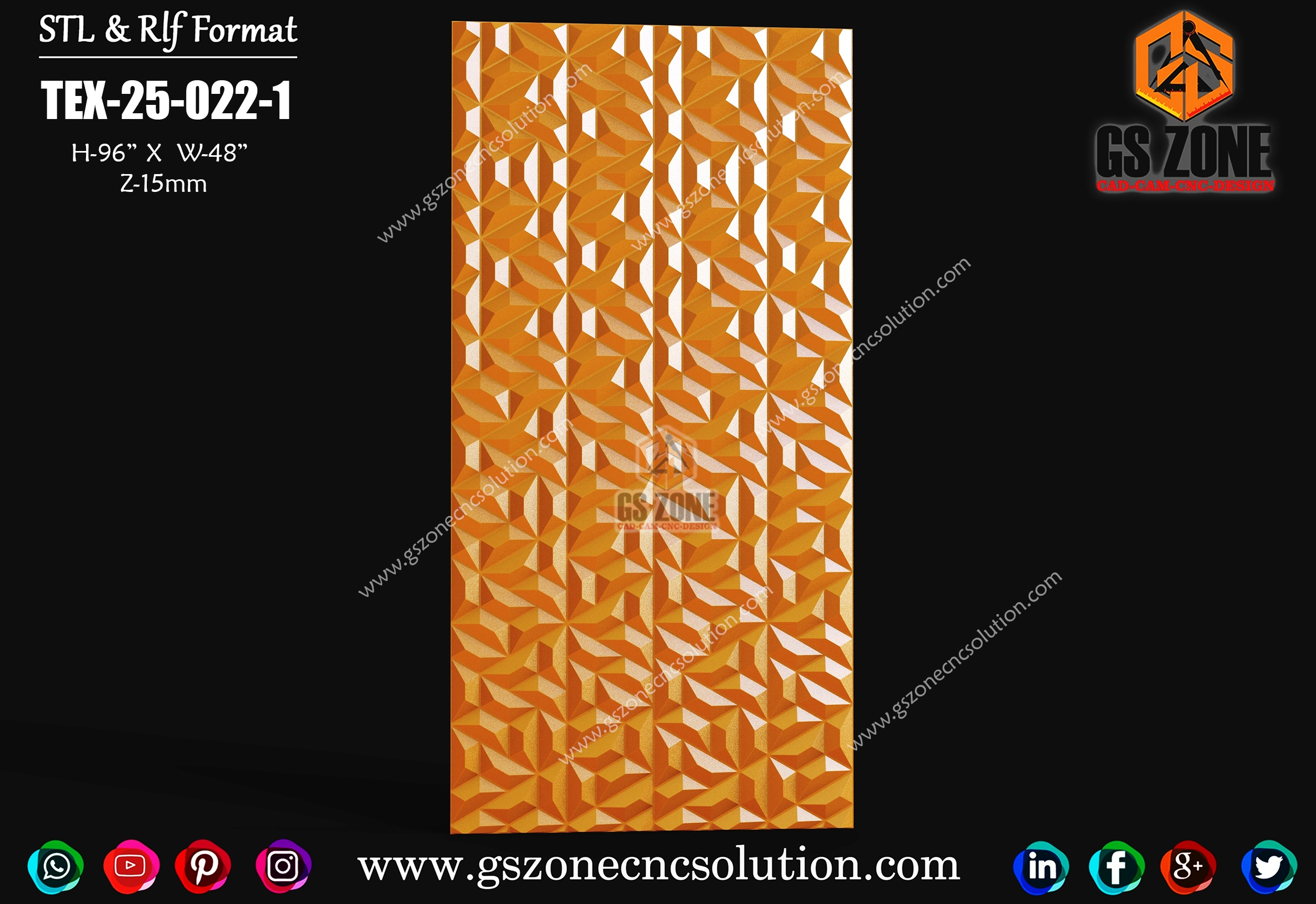 GSZONE 3D Texture Panel – TEX-25-022-1