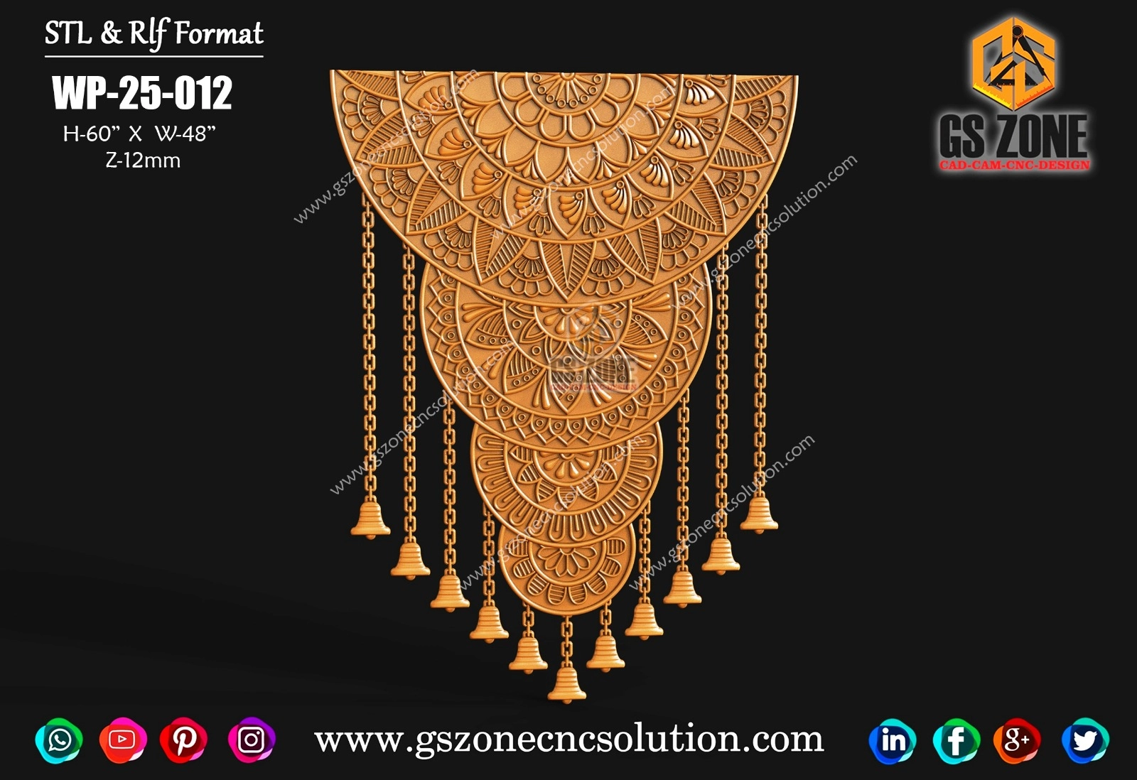🔶 WP-25-012 | Temple Wall Panel Design – GSZone Exclusive