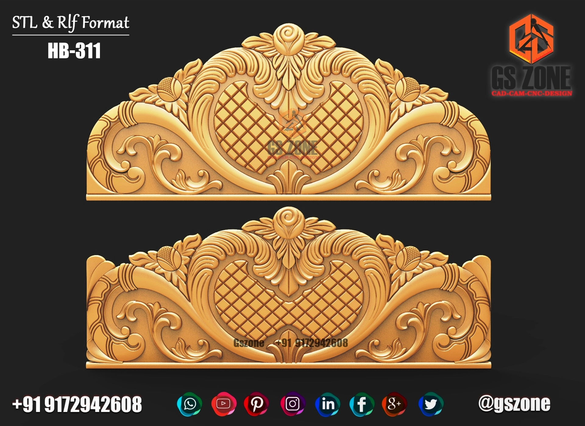 3D HB Bed With Legs Design HB-0311