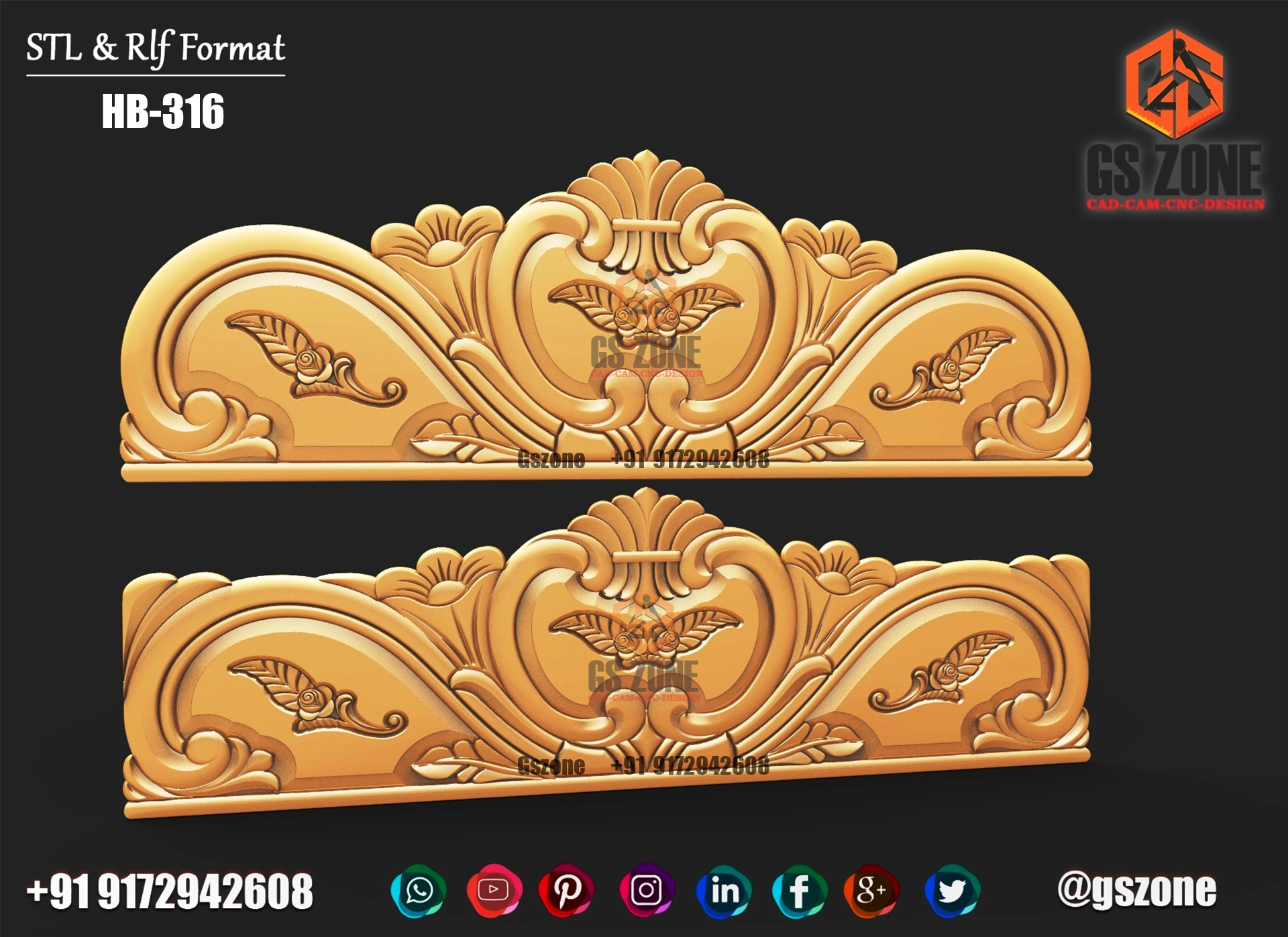 3D HB Bed With Legs Design HB-0316