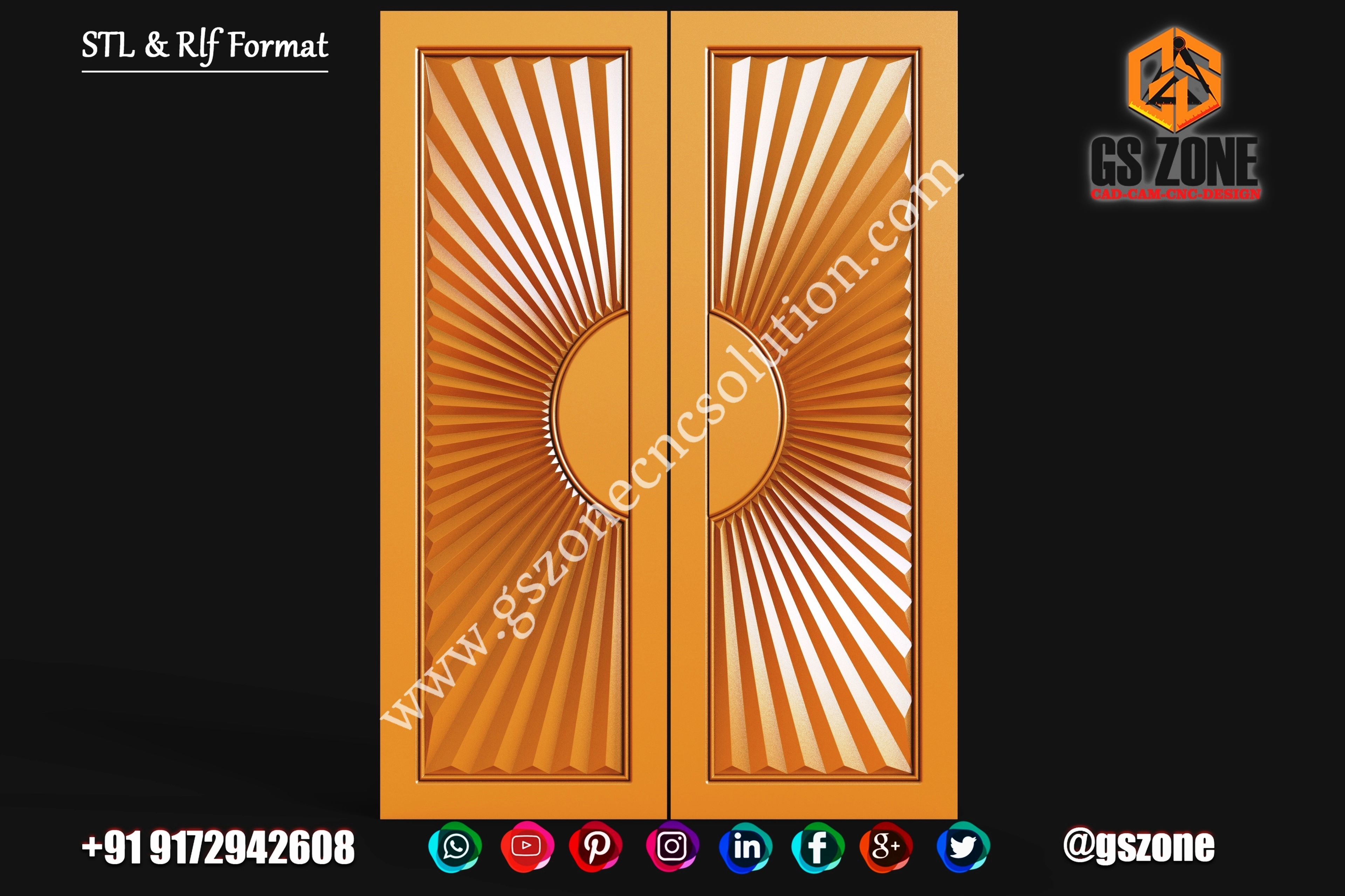 3D Double Door Design D-23-29