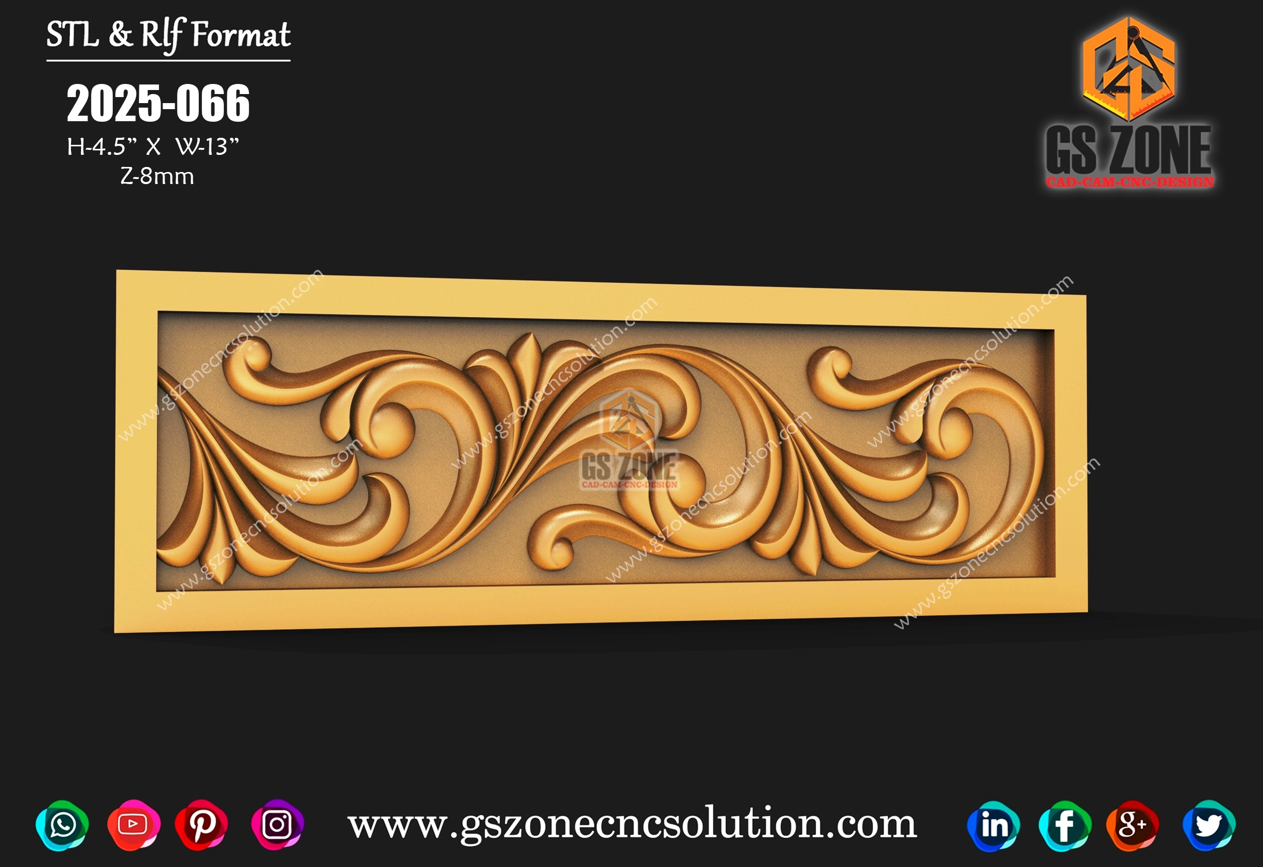 2025-066 | 3D Ornamental Border Panel