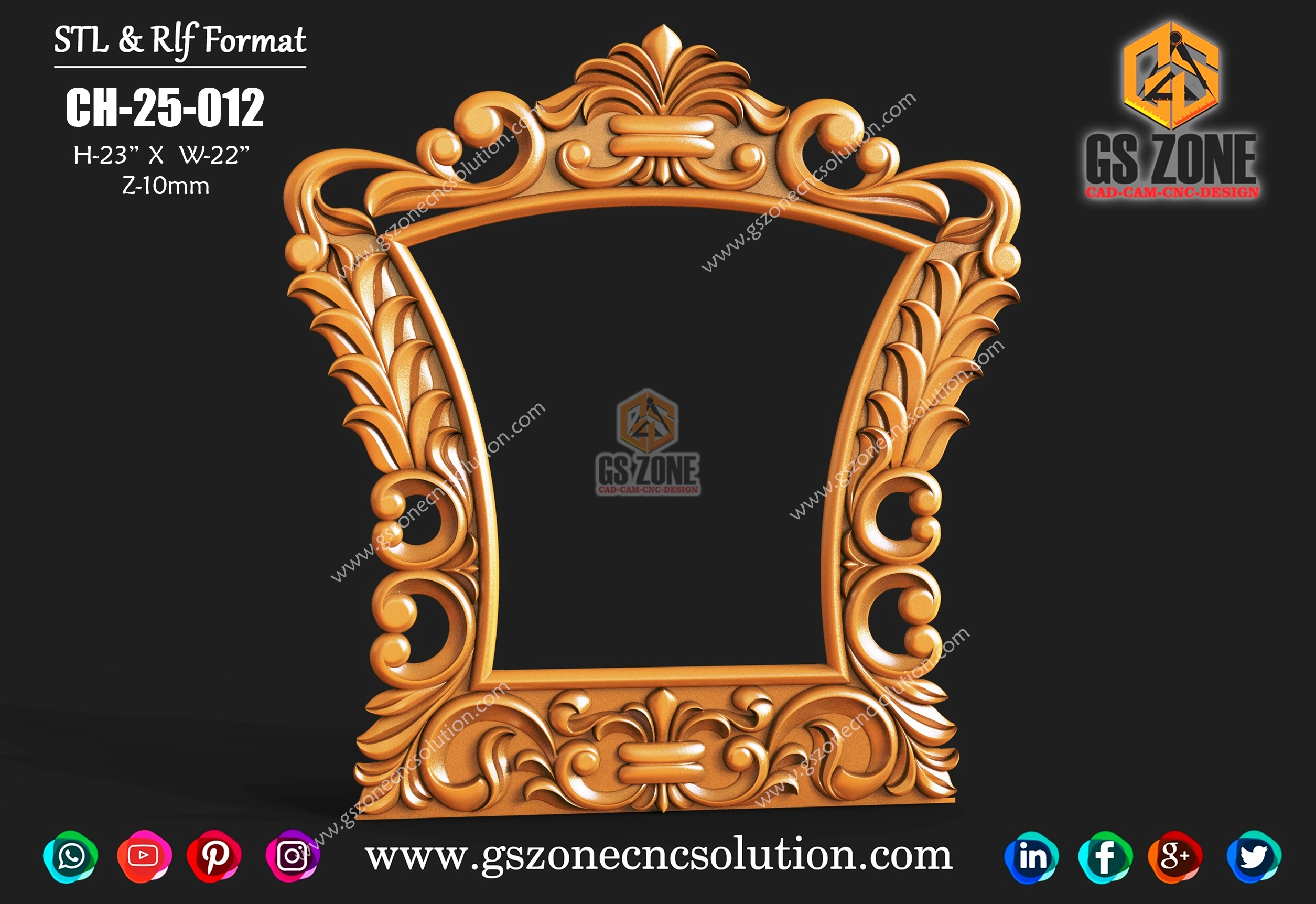 CH-25-012 Ornamental Chair Backrest Design