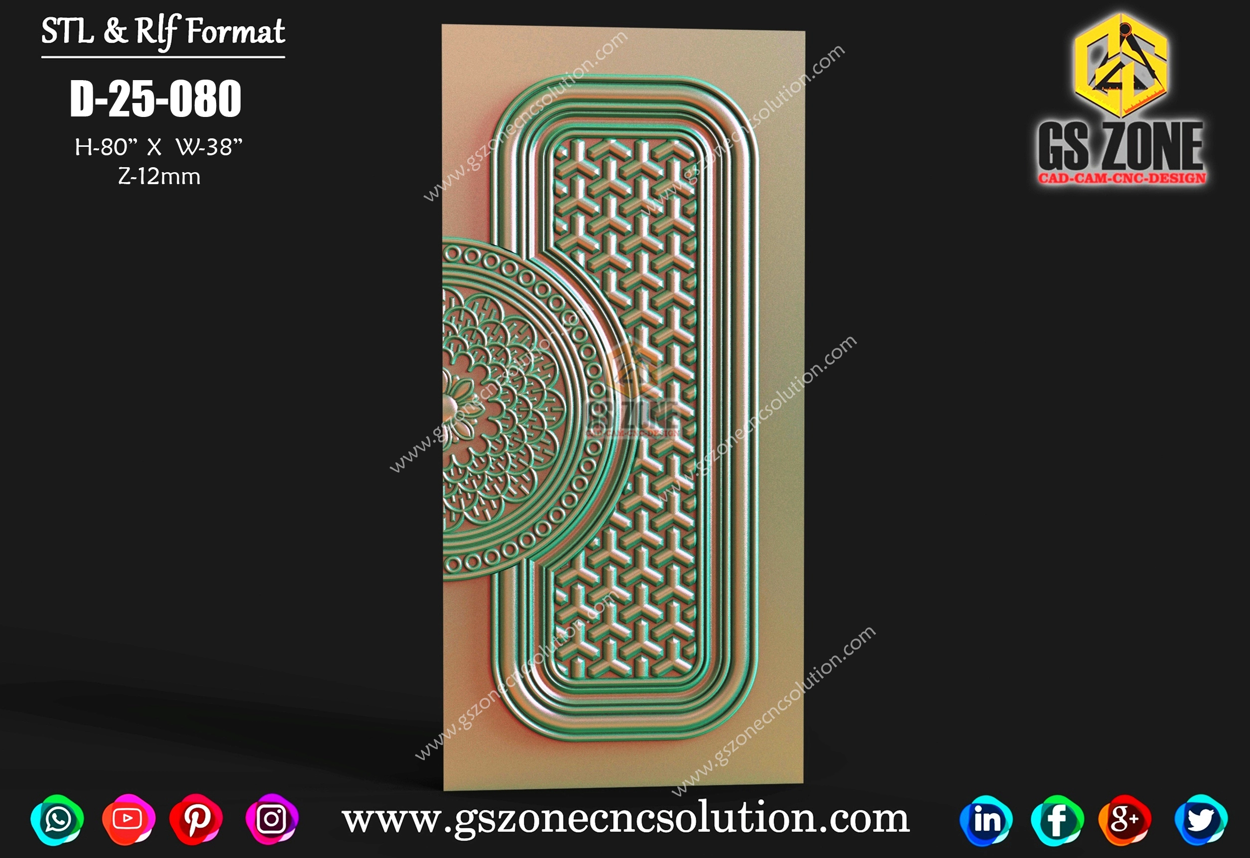 D-25-080 – Premium CNC Door Model