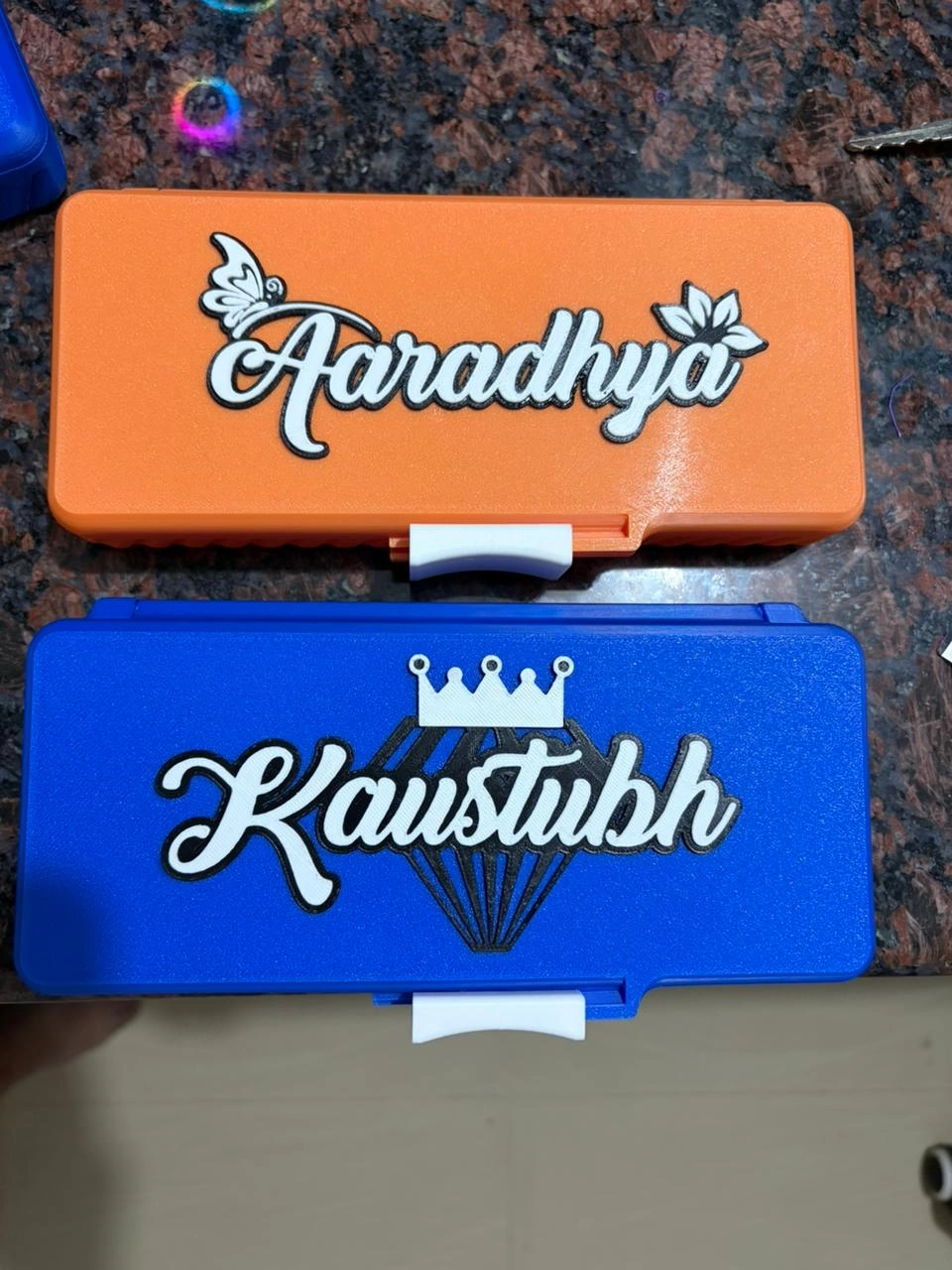 3D PRINTED CUSTOM NAME PENCIL BOX