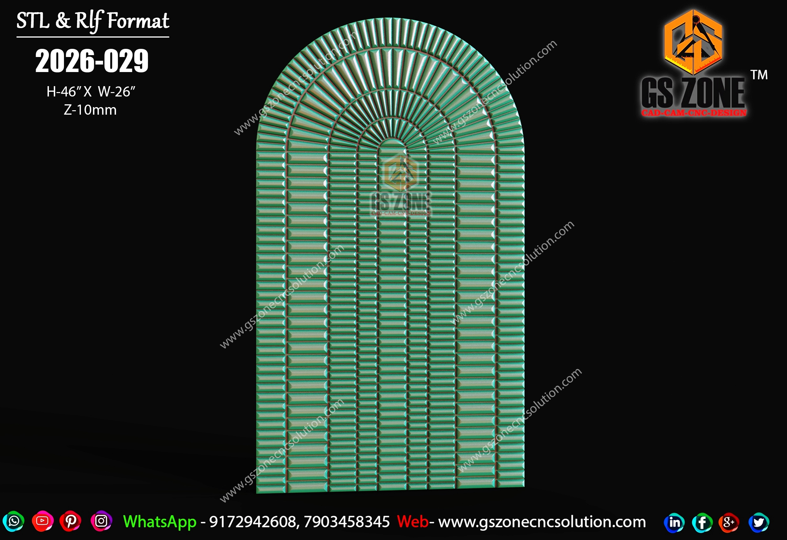 Premium CNC Arch Design 2026-029