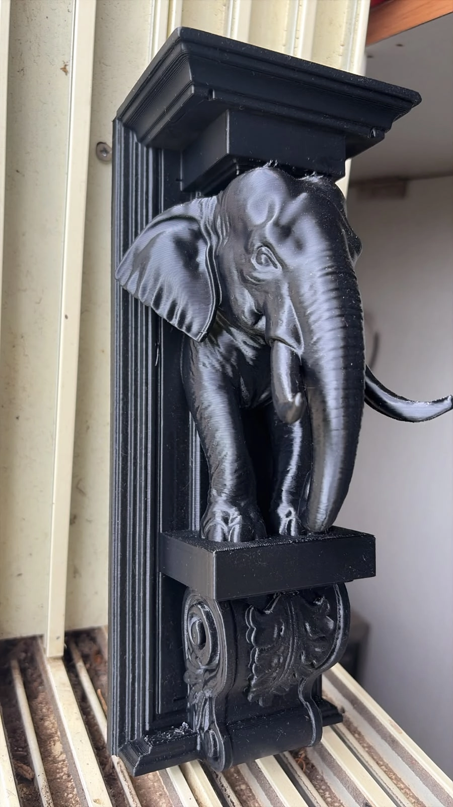Premium 3D Printed Elephant Corbel