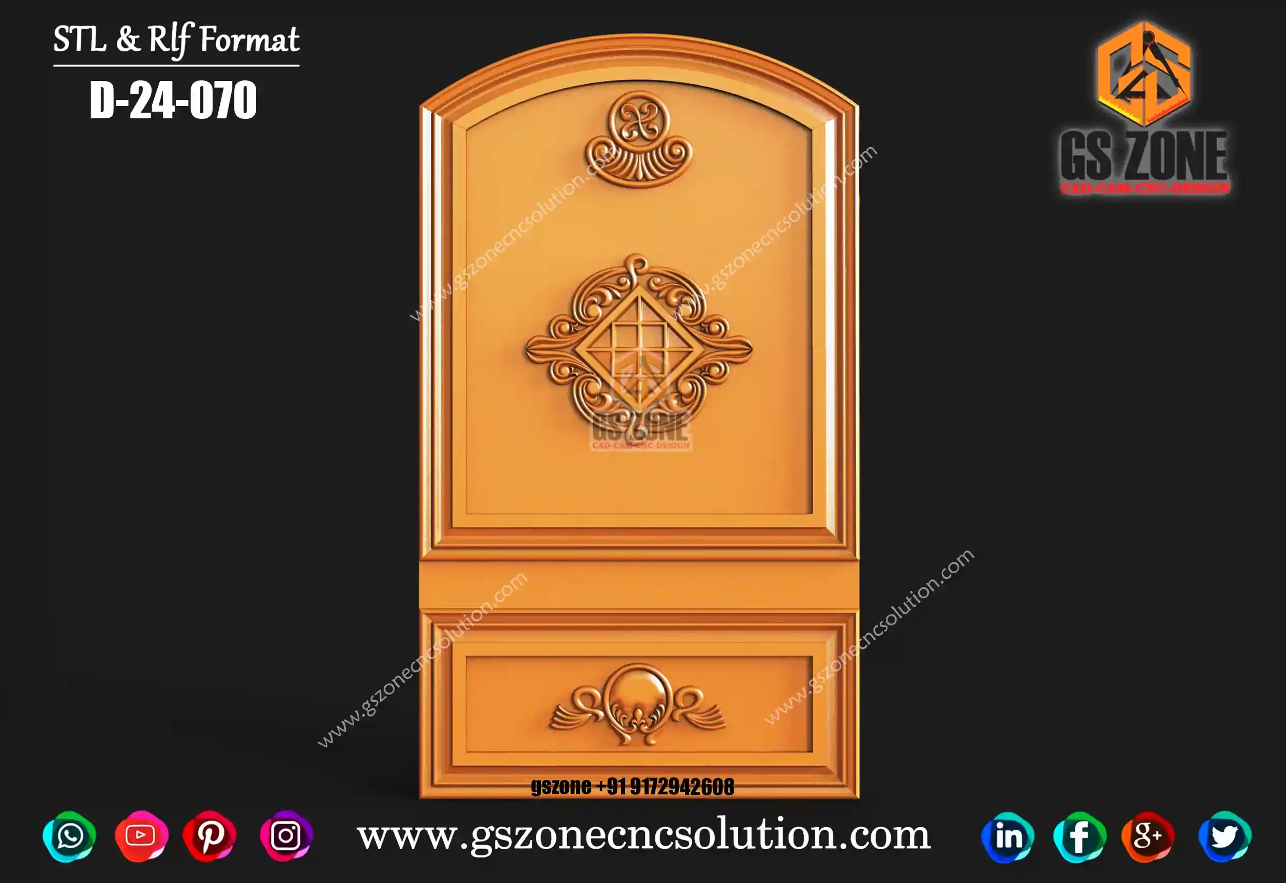 D-24-070 Door Design | GS ZONE CNC SOLUTION™